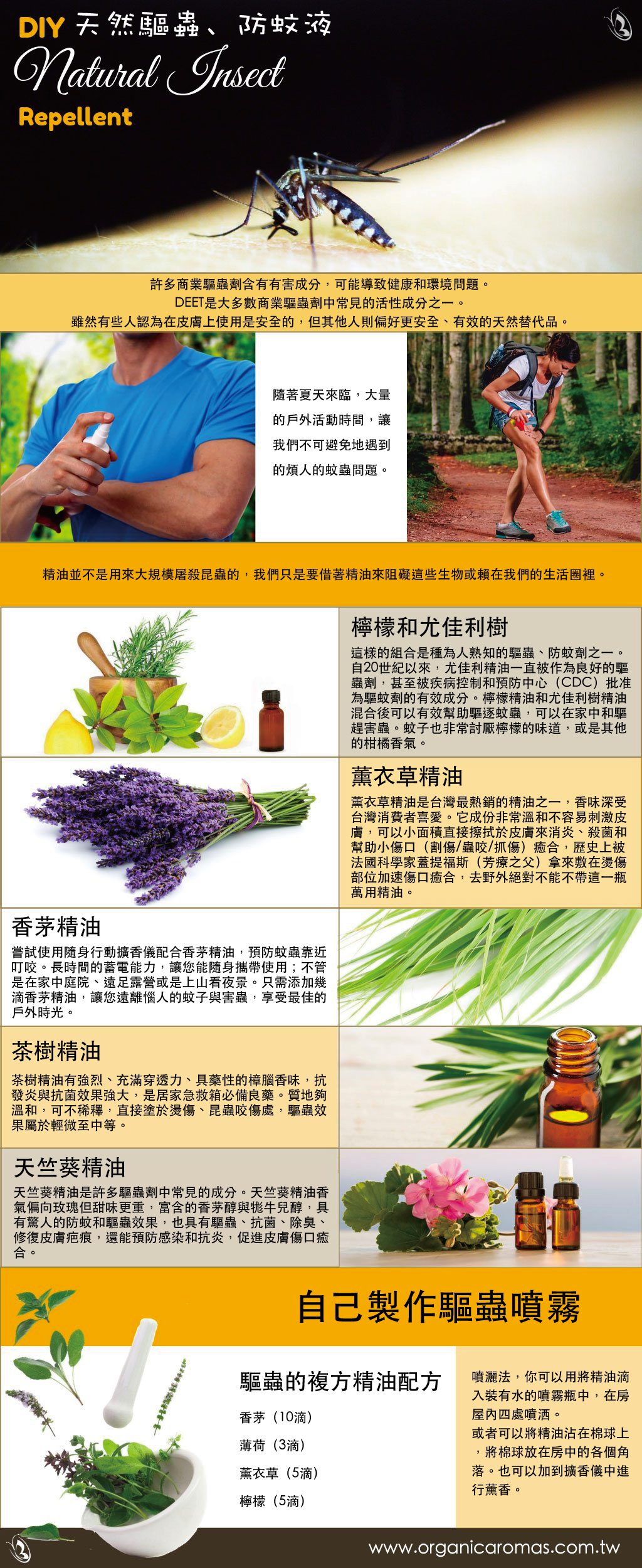 DIY天然驅蟲、防蚊液