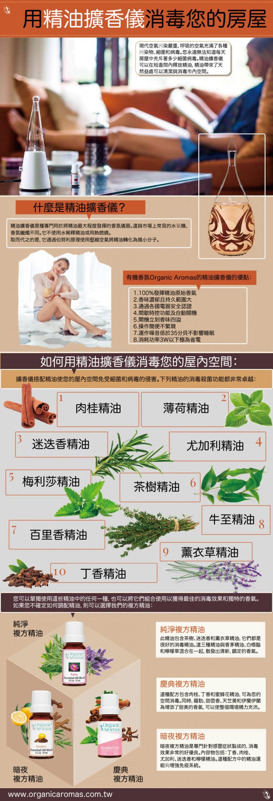 用精油擴香儀消毒房屋