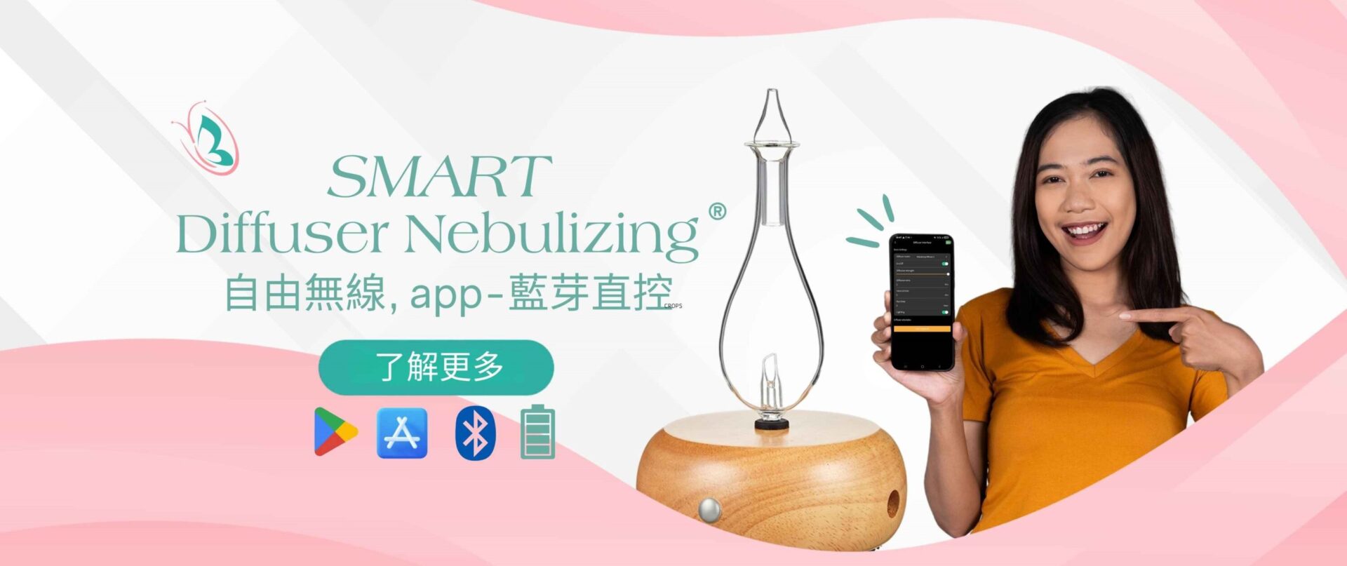 smart nebulizing diffuser